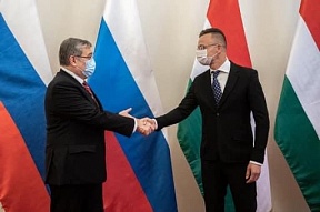 Evgenij Sztaniszlavov az Oroszország Nagykövete találkozott Szijjártó Péter Magyarország Külgazdasági és Külügyminiszterével